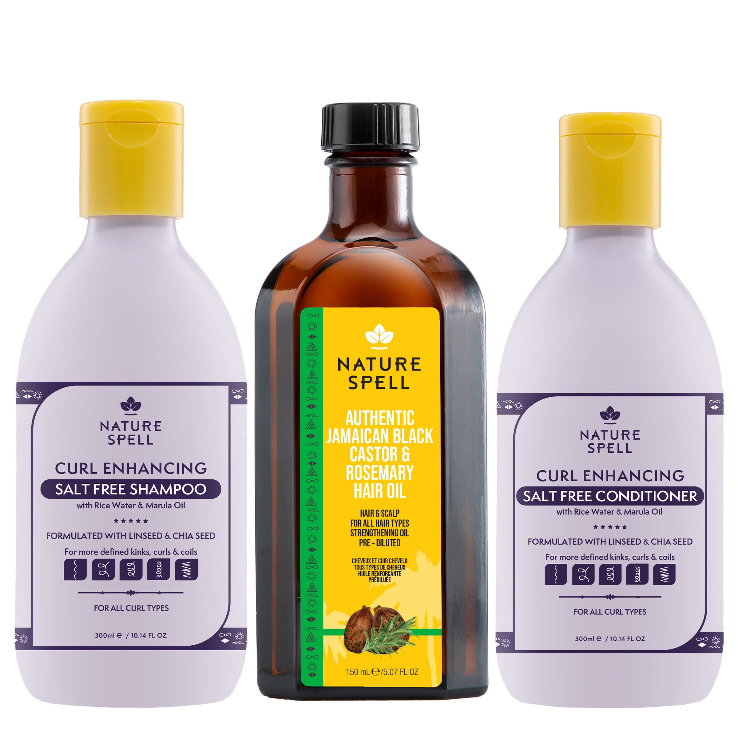 Jamaican Black Castor Oil With Curl Enhancing Shampoo & Conditioner