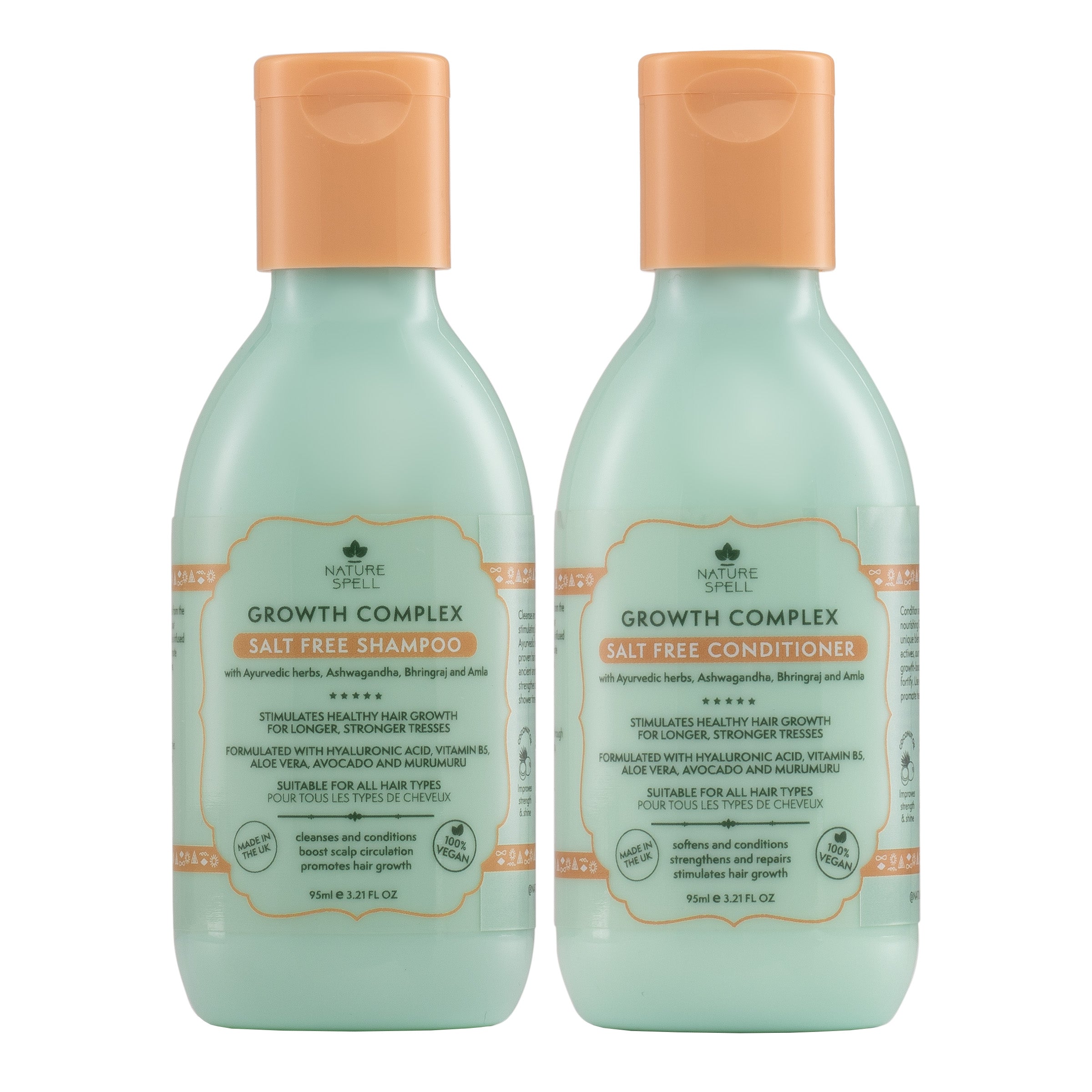 Growth Complex Duo - Hair Growth Shampoo & Conditioner Travel Size 95ml x2
