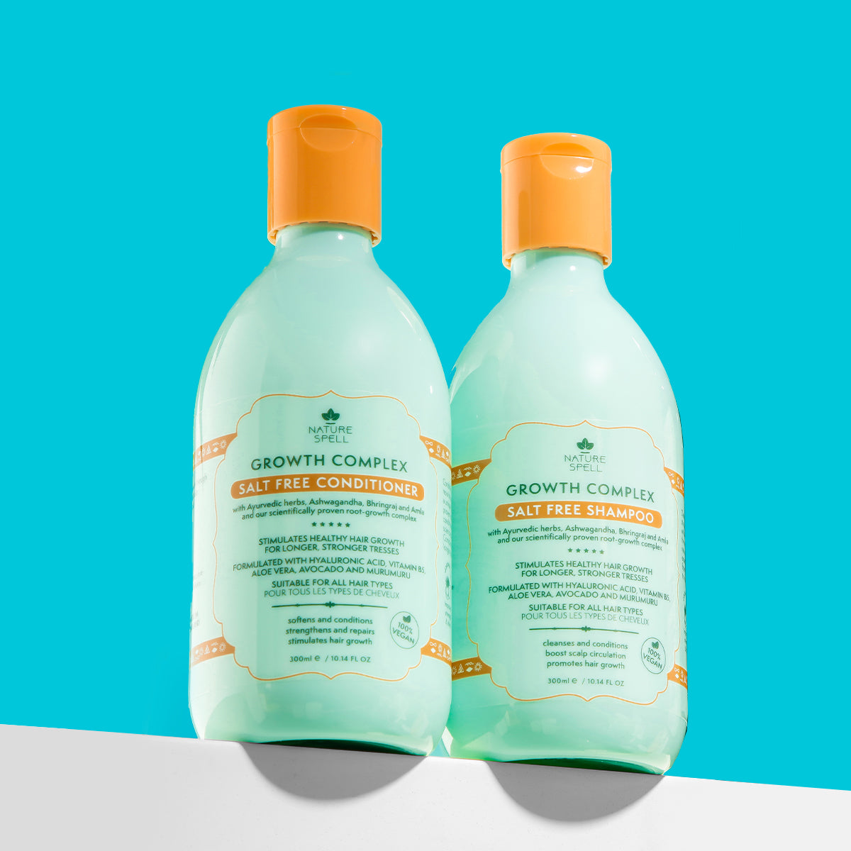 Growth Complex Salt Free Shampoo and Conditioner 300ml duo