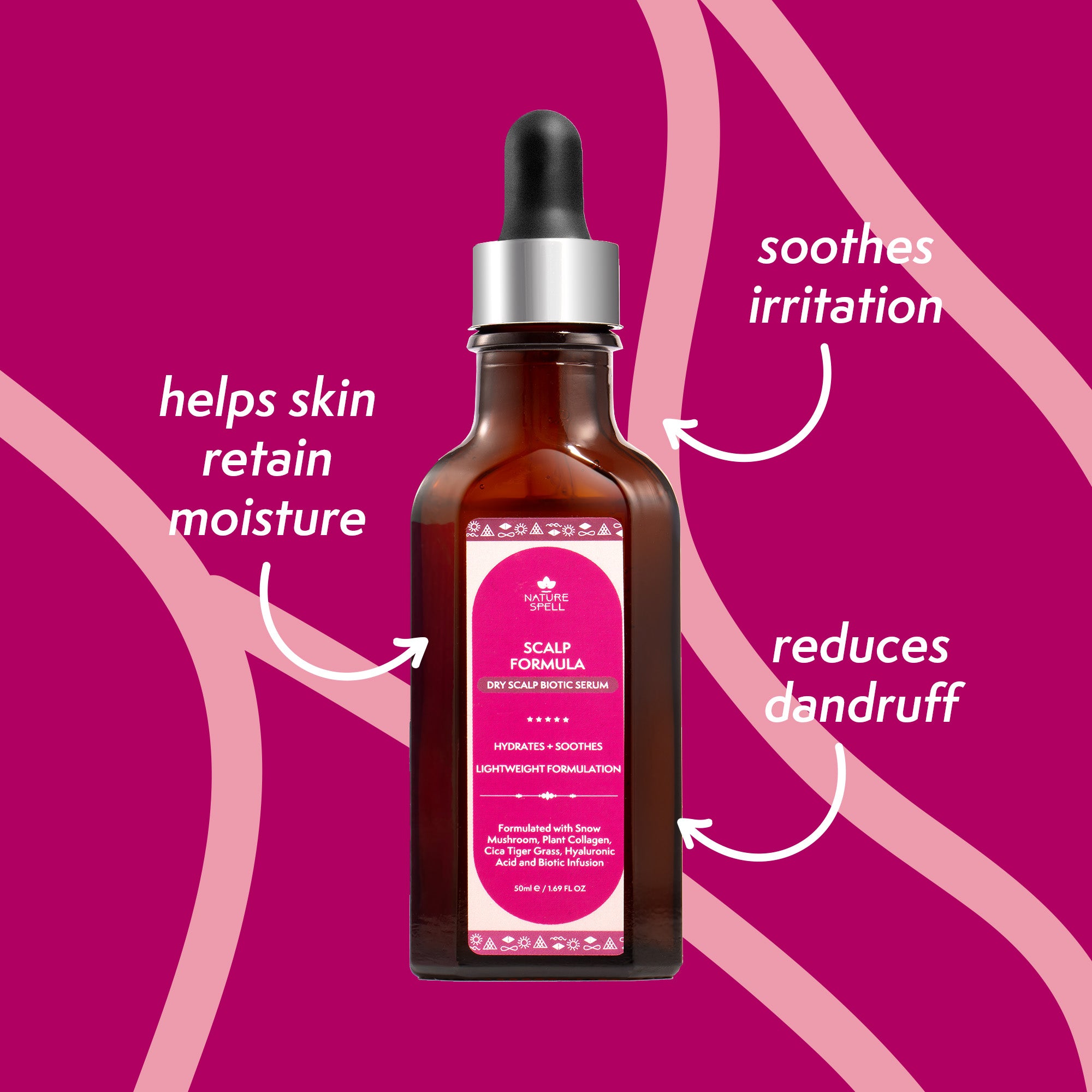 Scalp Soothing Serum for Dry Scalp with Hyaluronic Acid + Plant Collagen