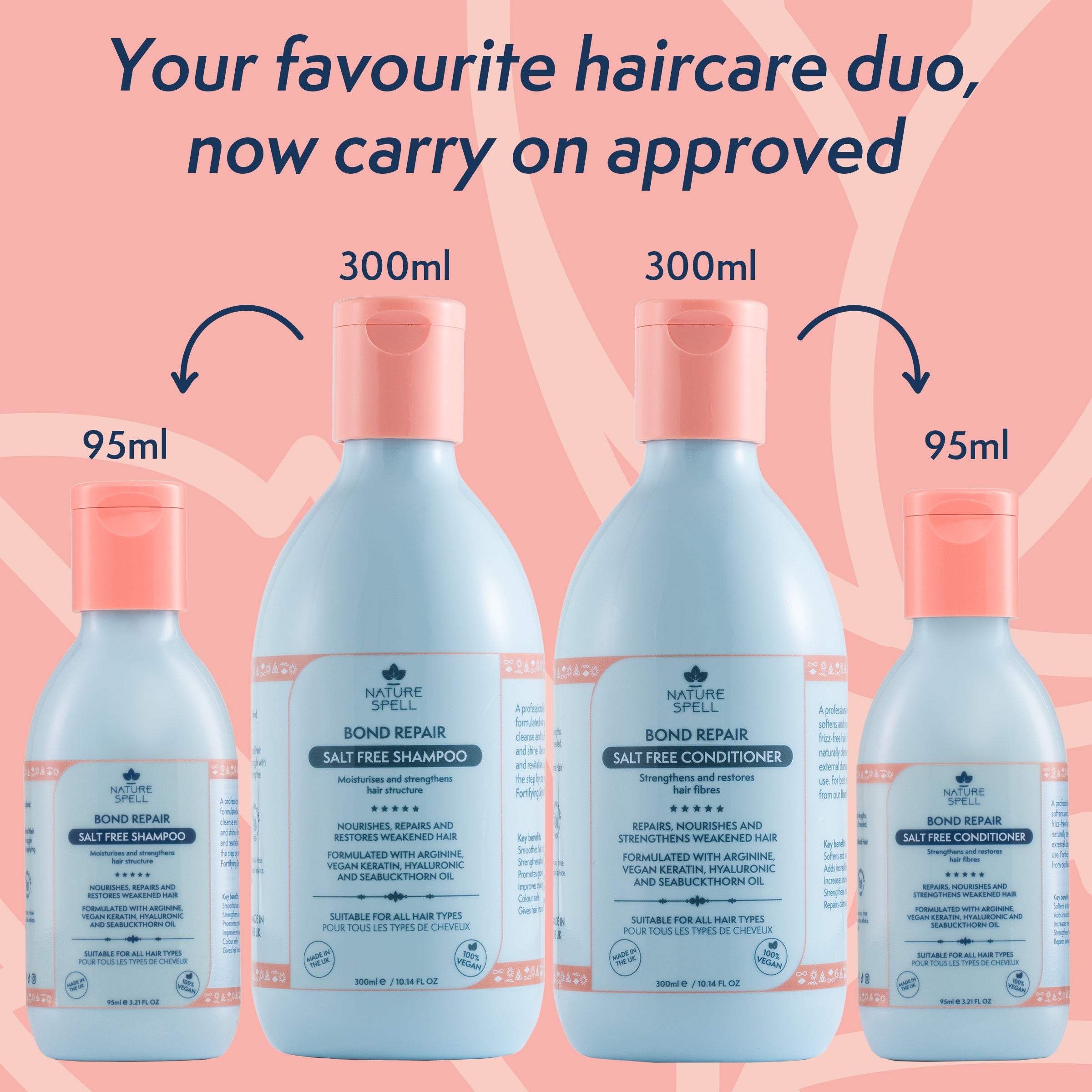 Bond Repair Shampoo & Conditioner Restoring Duo - Travel Size 95ml x2