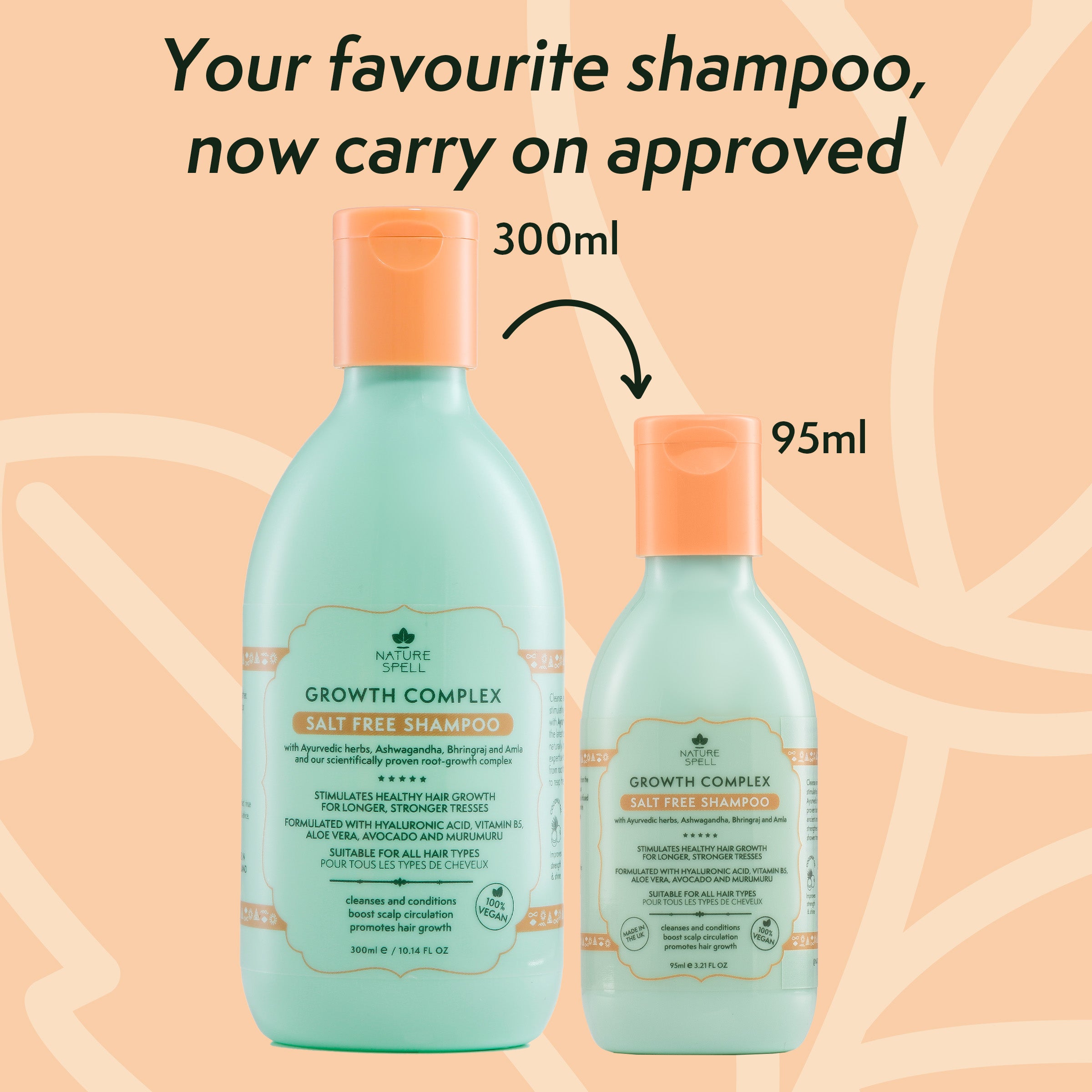 Growth Complex Travel Shampoo - Travel Size 95ml