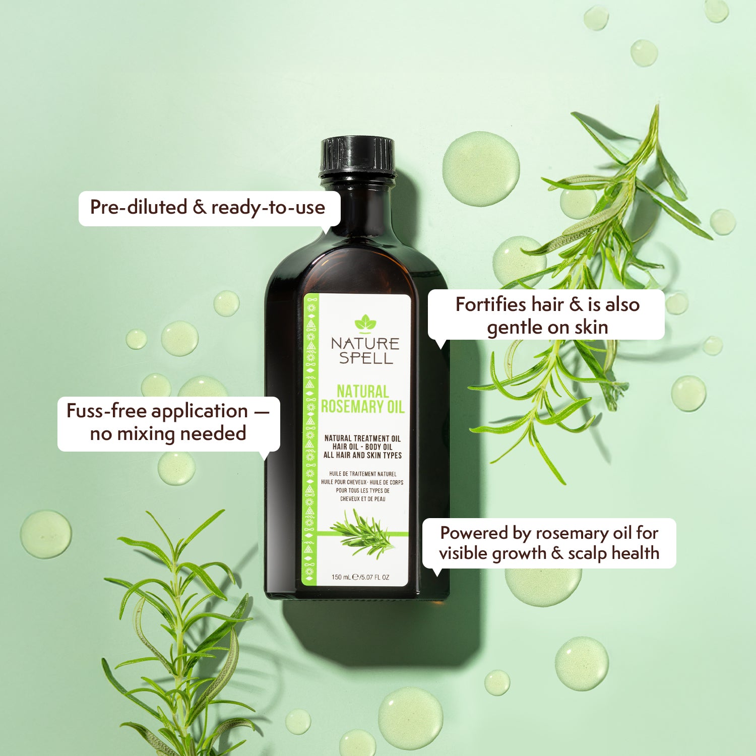 Rosemary Oil For Hair & Scalp