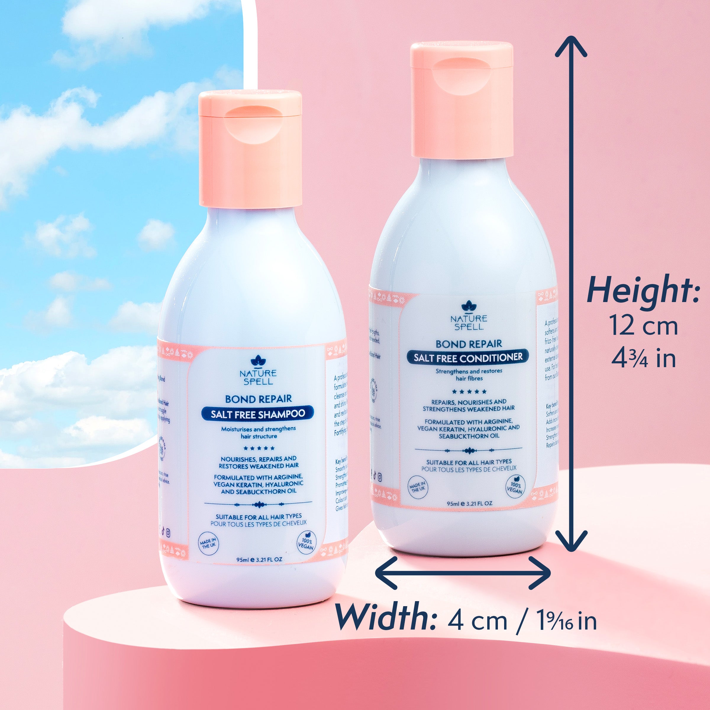 Bond Repair Shampoo & Conditioner Restoring Duo - Travel Size 95ml x2
