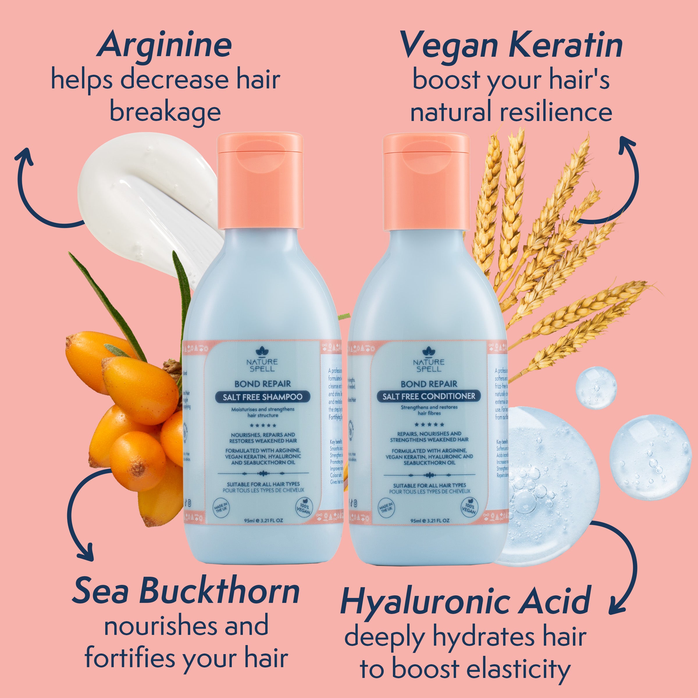 Bond Repair Trio - Rosemary Oil with Bond Repair Shampoo & Conditioner Travel Size