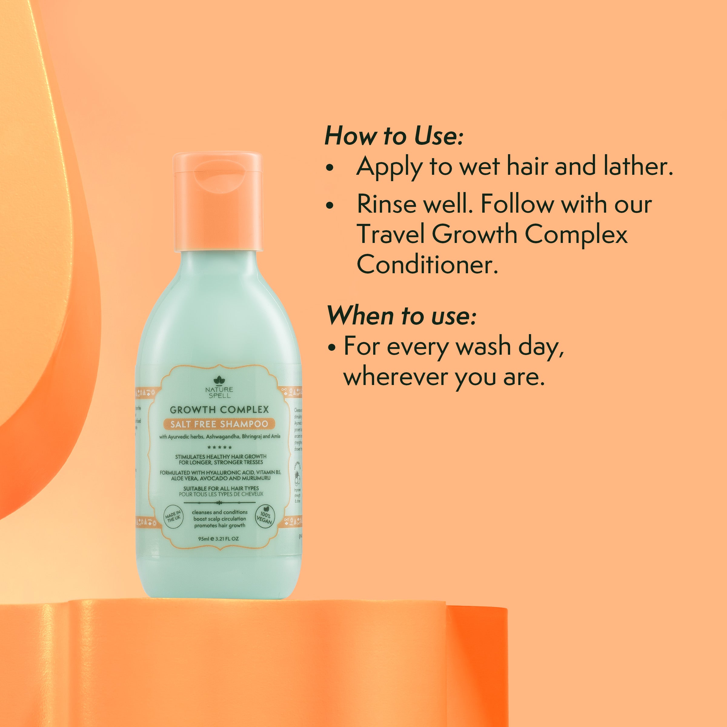 Growth Complex Travel Shampoo - Travel Size 95ml