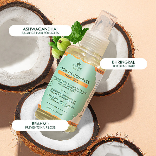 Growth Complex Hair Growth Set - Shampoo, Conditioner, Hair Mask, Leave-in Styling Conditioner & Hair Oil