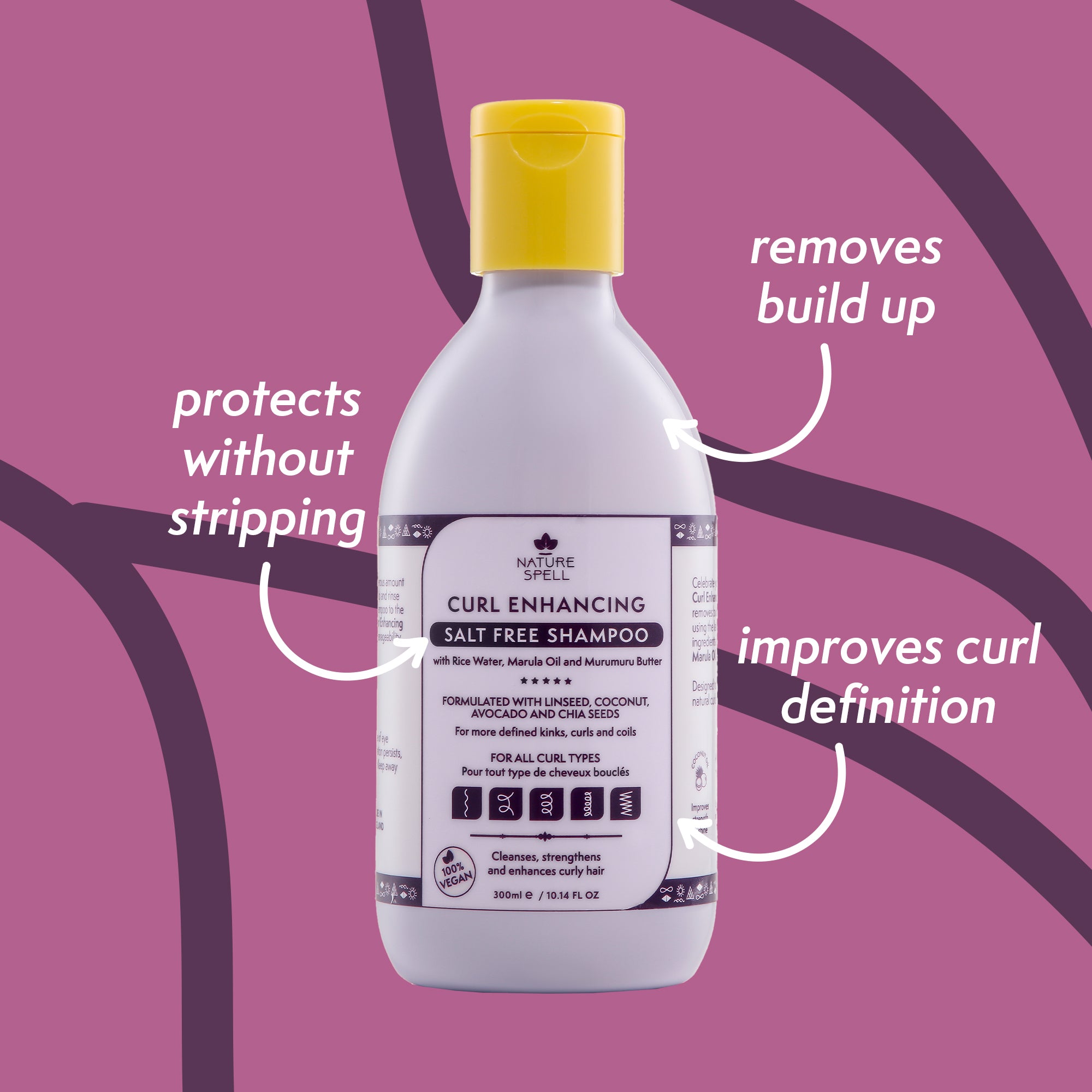 Curl Enhancing Haircare Collection - Shampoo, Conditioner, Hair Mask, Leave in Curl Cream