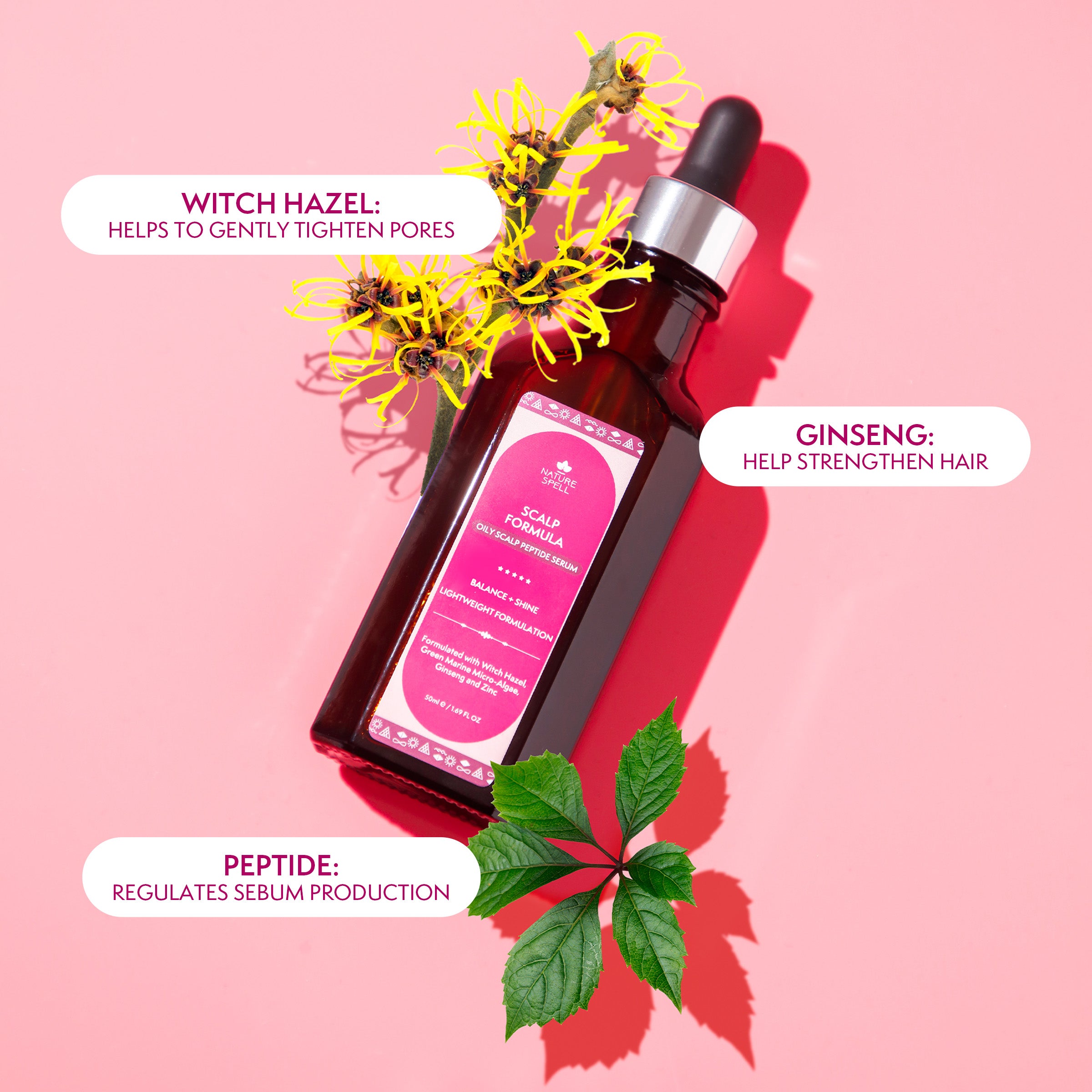 Shine Scalp Serum for Oily Scalp with Ginseng + Witch Hazel