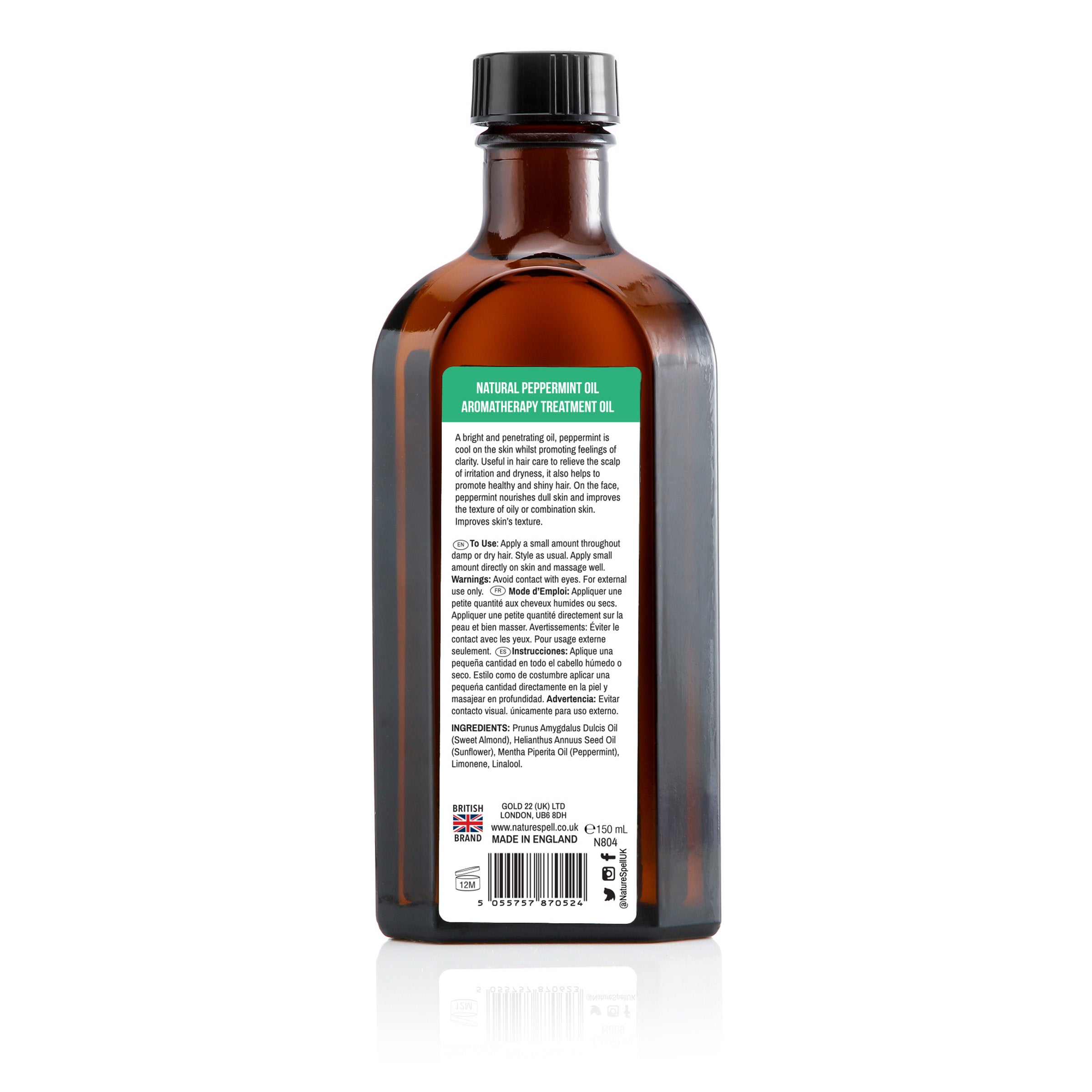 Peppermint Oil For Hair & Scalp