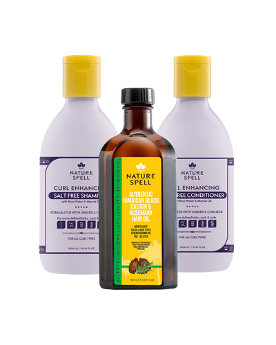 curl enhancing haircare trio