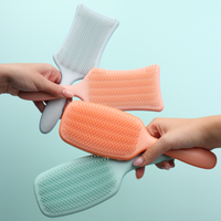 No Fuss Detangler Brush - Glossy Orange