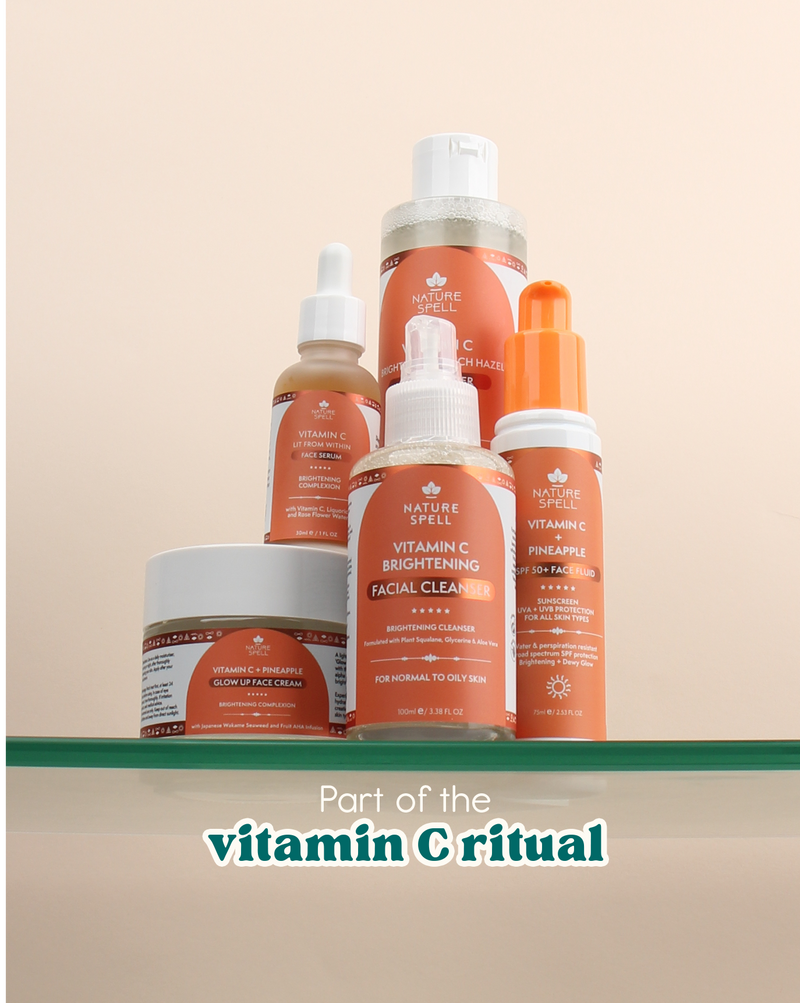 vitamin c + fruit AHA skincare ritual