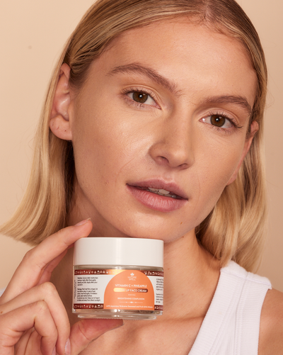 vitamin c + fruit AHA skincare ritual