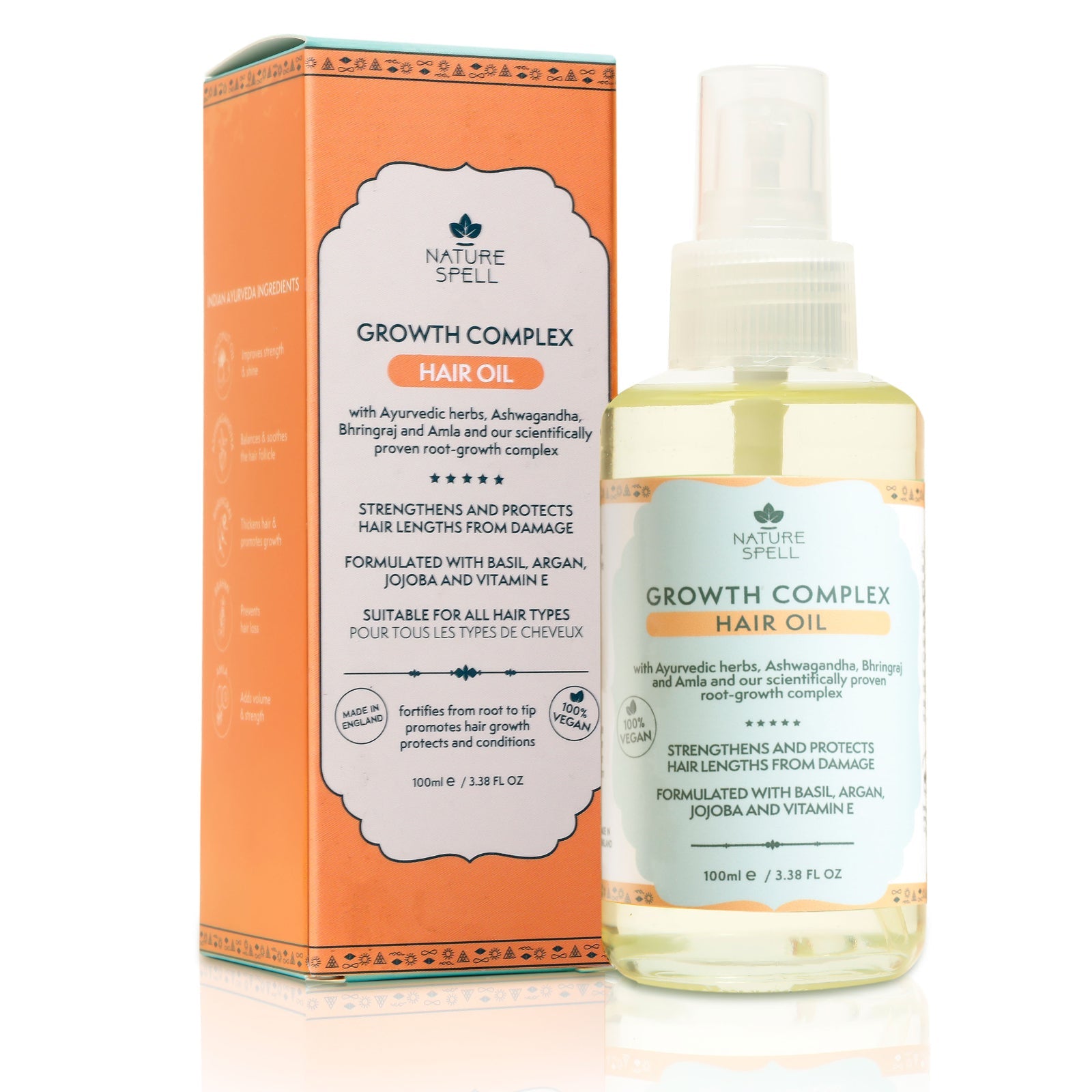 Growth Complex Hair Growth Set - Shampoo, Conditioner, Hair Mask, Hair Oil